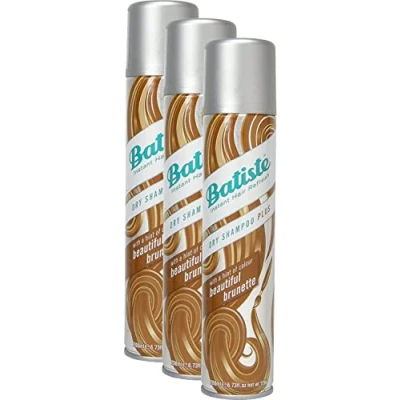 Imagen de Batiste Champú en seco, con un toque de color para pelo castaño, todo tipo cabello, juego 3 unidades (2 + 1) 200 ml cada una (el empaque puede diferir)