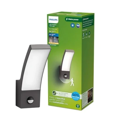Imagen de Philips Aplique de exterior LED Splay UE, sensor