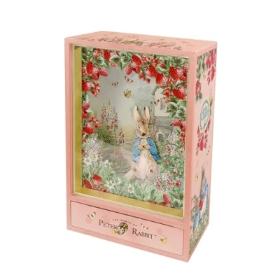 Imagen de Trousselier Caja de música Peter Rabbit, Madera, Rosa, 13x7x21