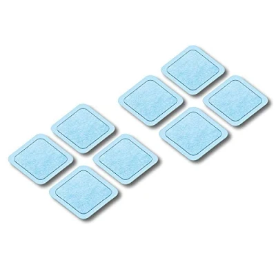 Imagen de Beurer EM 59 Heat gel Pads, juego de recompra con 8 almohadillas autoadhesivas para utilizar el TENS/EMS digital Heat, tamaño: 45x 45 mm