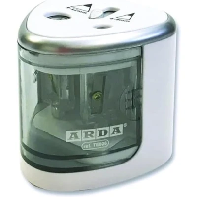 Imagen de Sacapuntas eléctrico de metal con dos agujeros y depósito grande ARDA