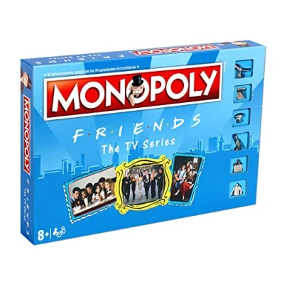 Imagen de Winning Moves, Monopoly Friends, Juego de Mesa Las Propiedades Inmobiliarias, Edición en Español, 2 a 6 Jugadores