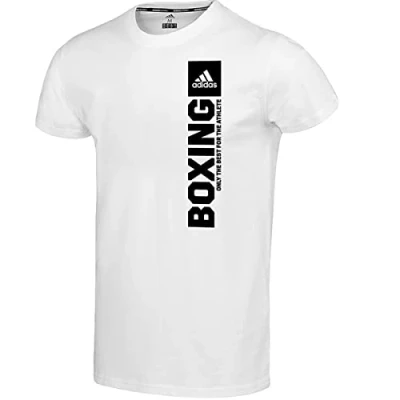 Imagen de Adidas CLTS21V B 101 Community Vertical T Shirt Boxing Unisex Kids WhiteBlack XL