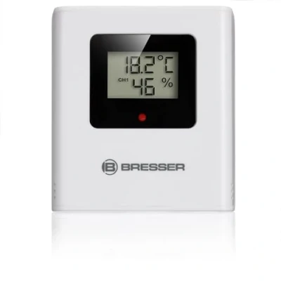 Imagen de Bresser Sensor Termo Higrómetro, de Temperatura y Humedad para Interiores Exteriores, Complemento Estaciones Meteorológicas, Monitor Clima Inalámbrico, Alcance hasta 80m