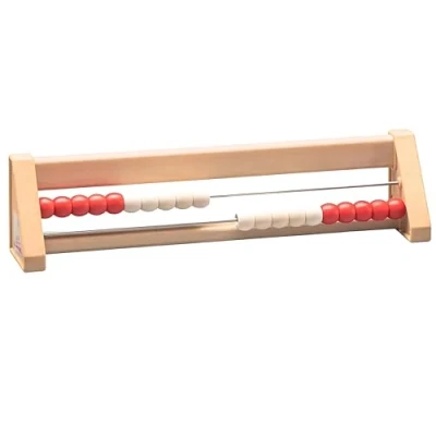 Imagen de WISSNER® aktiv lernen 20s Abacus rojo/blanco RE Wood®