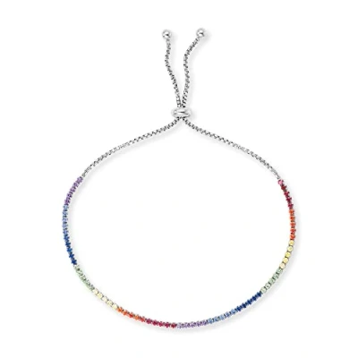Imagen de Engelsrufer ERB LILSTELLA ZIM Pulsera de plata ley con circonitas (24 cm), multicolor, Eine Grösse, Plata, Circonita cúbica