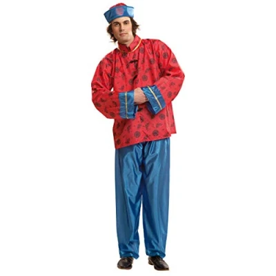 Imagen de My Other Me 201091 China Abrigo de disfraz, ajedrez, multicolor, M L (Viving Costumes MOM01091)