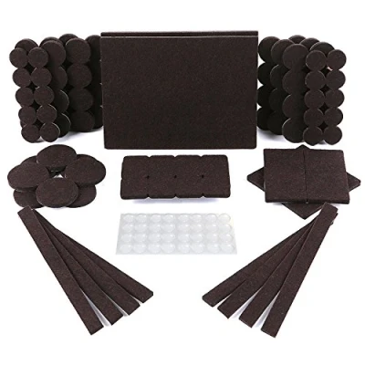 Imagen de Protectores de Suelo, Piso para Patas sillas, Las Almohadillas Muebles fácil aplicación Son Ideales Proteger el (150 Piezas Marrón)