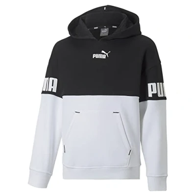 Imagen de Puma Sudadera Polar Marca Modelo Power Colorblock Hoodie FL G, 4 5y