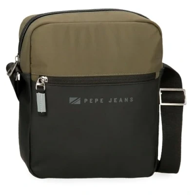 Imagen de Pepe Jeans Jarvis Bandolera Portatablet Verde 23x27x7 cms Piel Sintética y Poliéster L by Joumma Bags