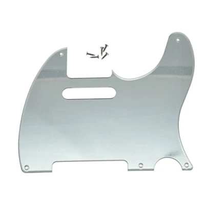 Imagen de KAISH American Vintage Golpeador de guitarra TL 5 agujeros para Tele/Telecaster, espejo plateado, 1 capa