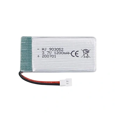 Imagen de YUNIQUE GREEN CLEAN POWER Batería LiPo Recargable 3.7V 1200mAh para Drones Syma X5SC X5SW Rendimiento Constante Fácil Instalación Dimensiones: 54x29x9mm, Peso: 27,4 gr Plata