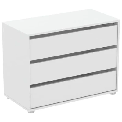 Imagen de Demeyere Table de Chevet Co mmode Blanche &#039;Blokty&#039;, Blanco Perla