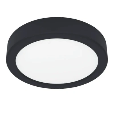 Imagen de Eglo Fueva 6 Lámpara de techo LED redonda, superficie, plástico, en blanco y negro, color luz cálido o frío, diámetro 16,5 cm