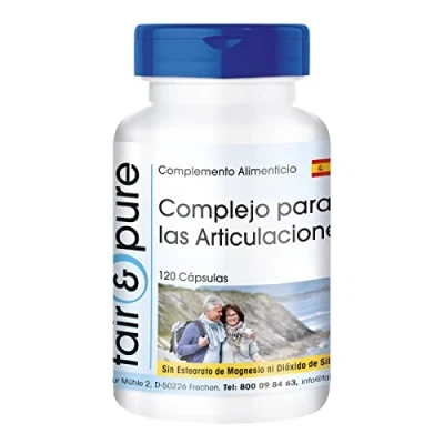 Imagen de Fair &amp; Pure® Glucosamina Complex y Condroitina + MSM Astaxantina Complejo para las articulaciones 120 Cápsulas