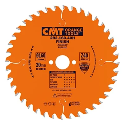Imagen de CMT Orange Tools 292.160.40H Sierra circular 160x2.2x20 z 40 atb 10 grados