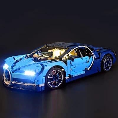 Imagen de GEAMENT Kit de Luces LED por Bugatti Chiron Compatible con Lego Technic 42083 (Juego Modelo no Incluido)