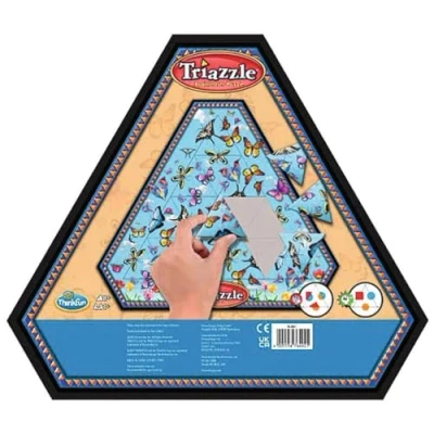 Imagen de Think Fun Triazzles Butterflys, Juego de Lógica para Niños, Edad 8+ Años