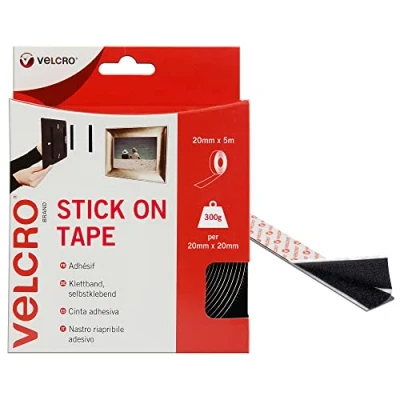 Imagen de VELCRO Brand Cinta adhesiva 20mm x 5m Negro