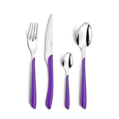 Imagen de Amefa ECLAT Cubertería multipiezas, acero inoxidable ABS estireno acrilonitrilo, violín, Ménagère 16 couverts pour 4 personnes
