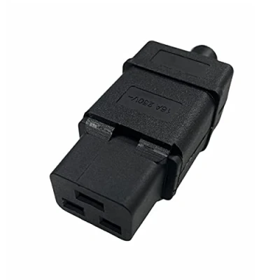 Imagen de Toma volante de alimentación IEC 320 C19 hembra montaje en cable 16 A 250 V, color negro