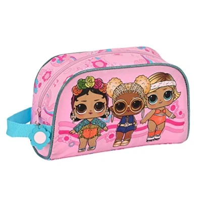 Imagen de LOL Surprise! Glow Girl Neceser Grande Niño, Infantil, Adaptable a Carro, Ideal para Niños de 5 14 Años, Cómodo y Versátil, Calidad Resistencia, 26x16x9 cm, Color Rosa
