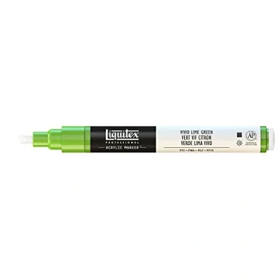 Imagen de Liquitex Rotulador de Pintura acrílica, Punta Fina, Verde Lima Vivo, 2 mm