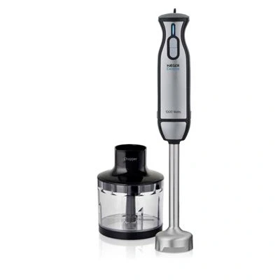 Imagen de BATIDORA HAEGER EXTREME CHOPPER 1000W 2 INTERRUPTORES TOQUE FÁCIL/SUAVE EJE DESMONTABLE PIE ACERO INOX INCLUYE PICADORA