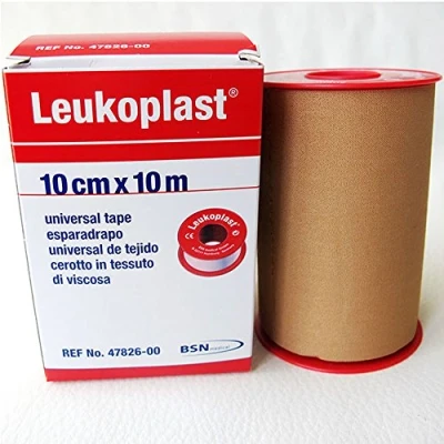 Imagen de Esparadrapo Leukoplast Tela color carne 10cmx 10 m Unidad