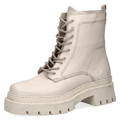 Imagen de CAPRICE 9 25230 41, Botines de tacón con cordones para Mujer, Beige (Beige Nappa), 42 EU