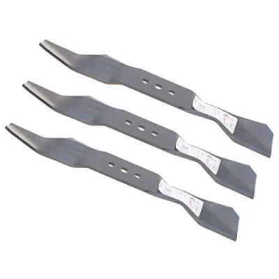 Imagen de 3 cuchillas de cortacésped compatibles con Husqvarna Rider R213 R214 R215 R216 R316 R318 R320 AWD (94 cm)
