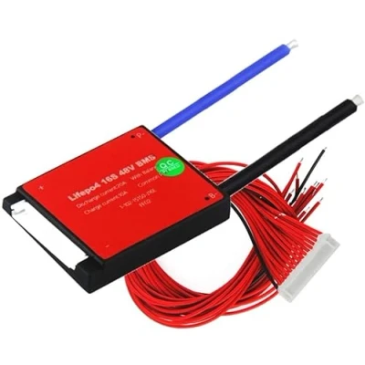 Imagen de TECNOIOT 1 Uds 16S 48V 20A LiFePO4 Placa de protección batería Litio BMS PCB con Equilibrio