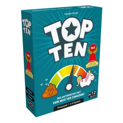 Imagen de Asmodee Unicorn Top Ten, Color Multicolor, Colorido (Cocktail Games COGD0008), versión alemana