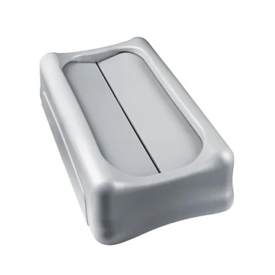 Imagen de Rubbermaid Commercial Products FG267360GRAY Tapa Basculante para FG3540, FG3541, Estireno Resistente a Impactos, Gris