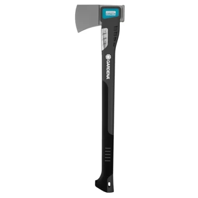 Imagen de Gardena hacha universal 1400 A: versátil para diversos trabajos con madera, recubrimiento antiadherente, protección contra impactos, función martillo, Estándar, Longitud: 60 cm, Peso total: g