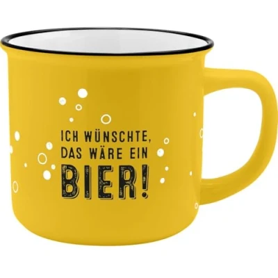 Imagen de GRUSS &amp; CO Taza con diseño de cerveza, porcelana esmaltada, 35 cl, regalo divertido, desayuno 73912