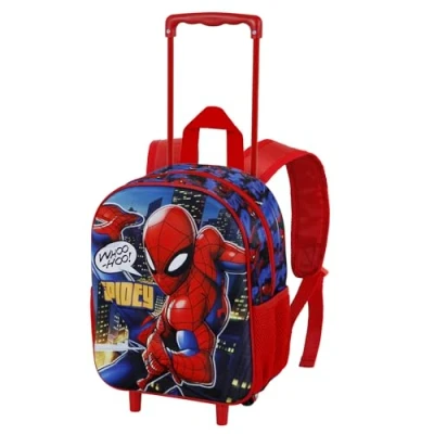 Imagen de Karactermania Spiderman Mighty Small Mochila escolar para niños, Talla: One Size, Rojo