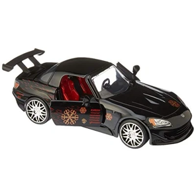 Imagen de Jada Johnny&#039;s 2001 Honda S2000 Black Fast &amp; Furious Movie 1/24 Diecast Model Car by 99541