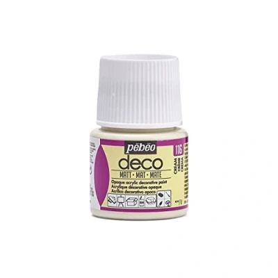 Imagen de PEBEO Pintura acrílica multisoporte Color opaco Acabado mate crema 45ml