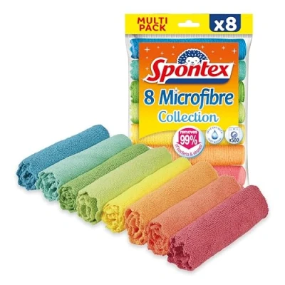 Imagen de SPONTEX Colección de microfibras multiusos 8