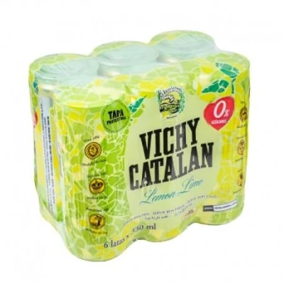 Imagen de VICHY CATALAN SABORES 0% AZÚCARES (Lima Limon, 6 Latas)