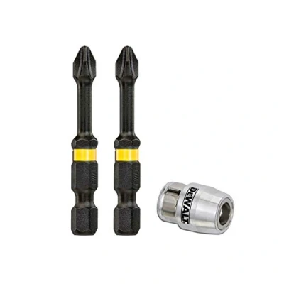 Imagen de DeWalt DT70536T QZ Puntas Ph2 x 2 50 mm adaptador magnético con bloqueo, negro y amarillo, amarillo