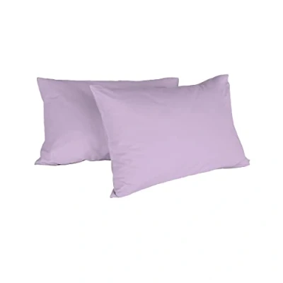 Imagen de Italian Bed Linen Pareja de Fundas Almohada MAX Color, 100% Algodón, Violeta, 52 X 82 Cm, 2
