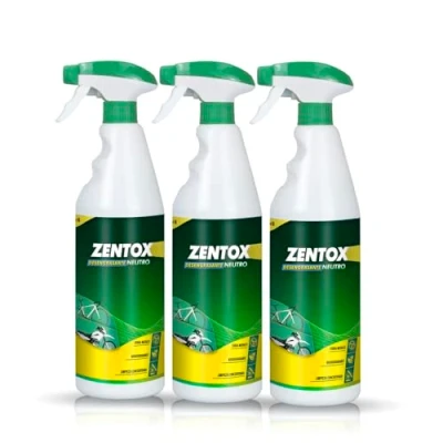 Imagen de Sisbrill Zentox desengrasante y limpiador NEUTRO de bici moto. Cadena, chasis, motor. Concentrado sin agua (1 lt == 10 lts en uso). Protección Carbono, Anodizados, Cromados Aluminio Pack 3 Uds