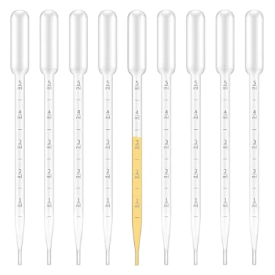 Imagen de 100pcs Pipeta,5ml Pipeta de Transferencia plástico,Desechables con escala para Mezcla Pinturas Acrílicas, Laboratorio, Aceites Esenciales