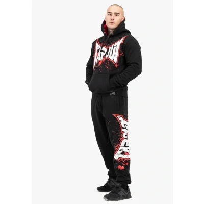 Imagen de Tapout Normale Passform Splashing Jogger Pantalones deportivos, Hombre, Talla: 3XL, Black red ecru