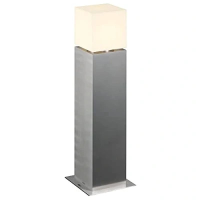 Imagen de SLV Lámpara sobremuro Square Pole, altura 60 cm, gris, acero inoxidable