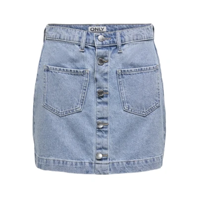 Imagen de ONLY Onlamazing Skirt Falda vaquera, Mujer, Talla: Small, Light blue denim