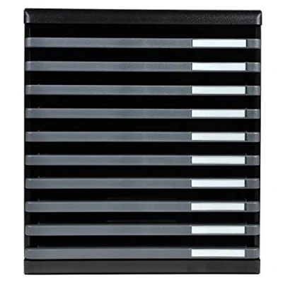 Imagen de Exacompta Ecoblack A4+ Modulo con 10 cajones, color gris