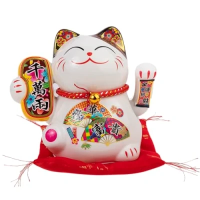 Imagen de lachineuse Maneki Neko japonés Suerte Y Felicidad Altura 16 cm Brazo móvil